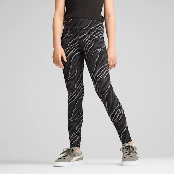 PUMA ESS+ Kids' Animal Print Leggings – Wild Style Adventure