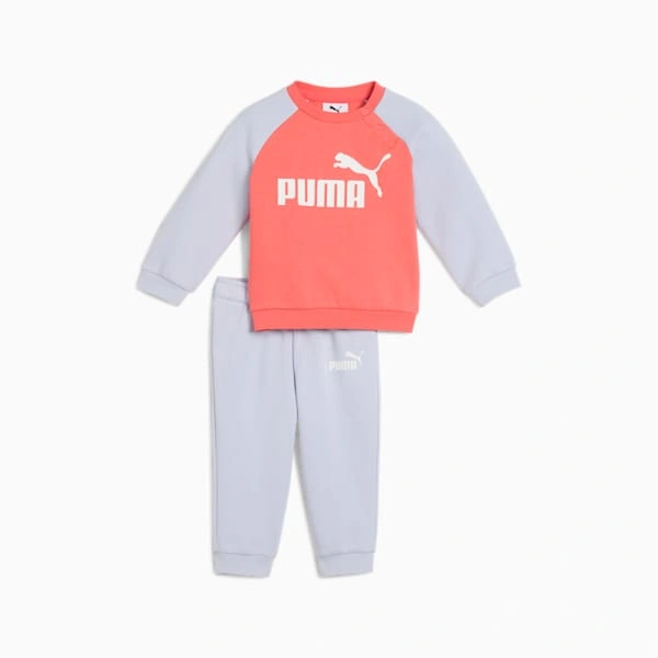 PUMA Minicats' Delight: Two-Piece Raglan Set for Tiny Trendsetters, Sorted!